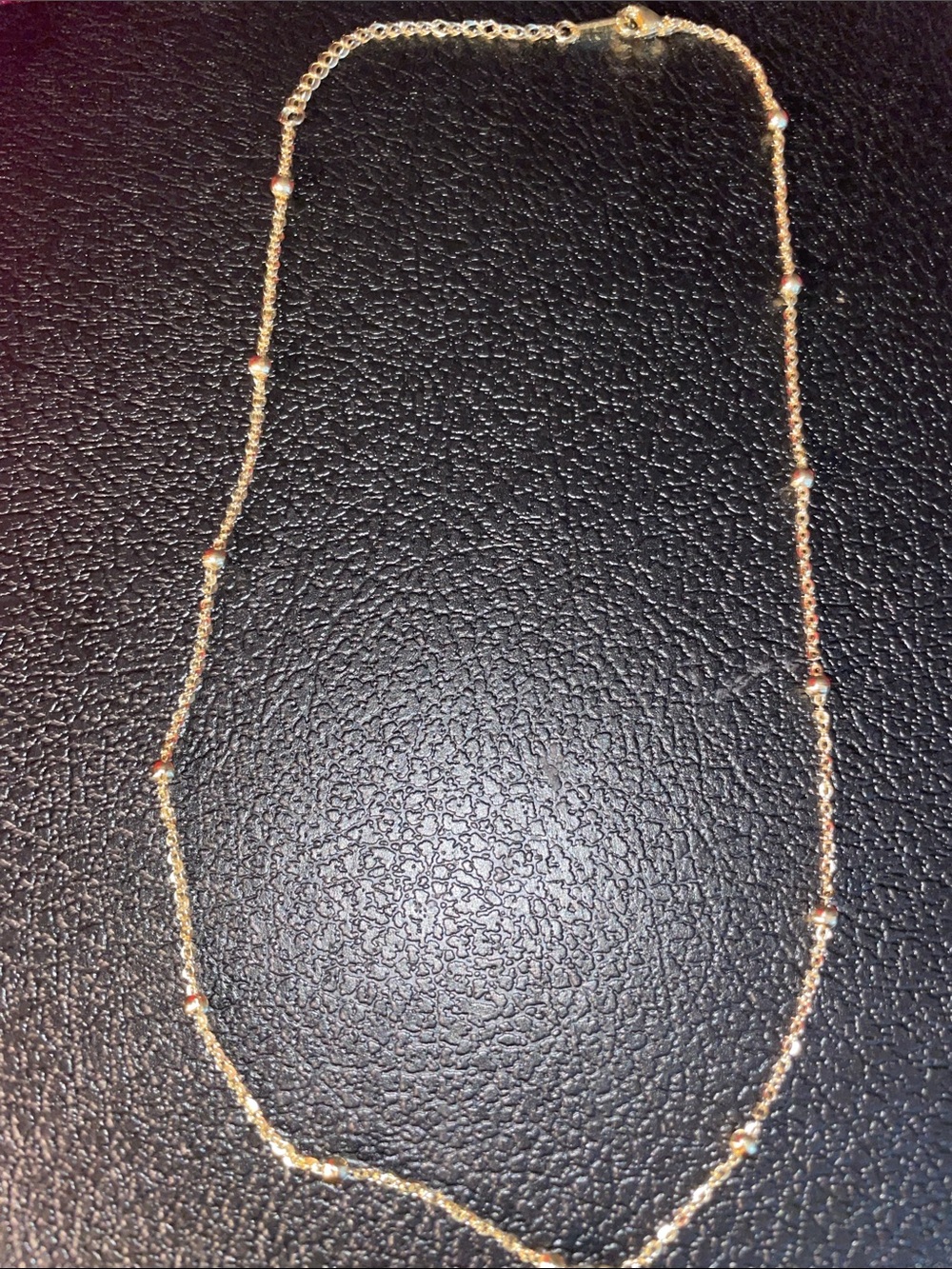 Delicate Gold Beaded Women's Necklace